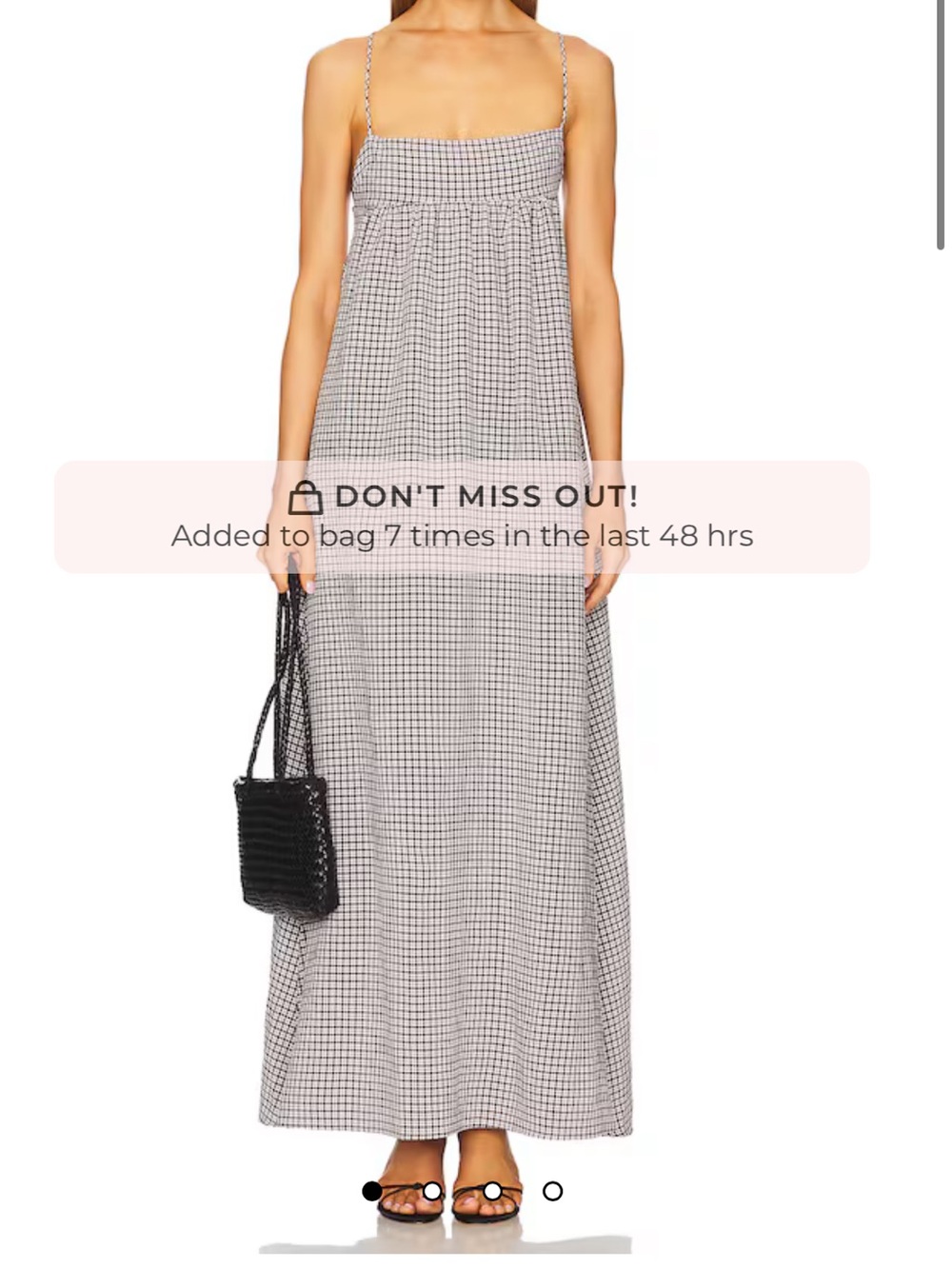 Stone Cold Fox - Gingham Maxi Sundress - L